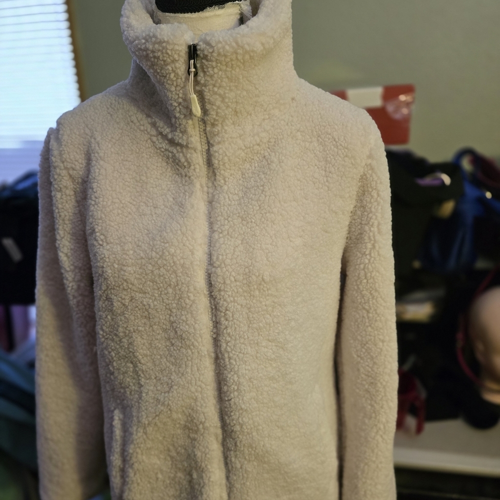 Women's Cream Fleece Jacket
